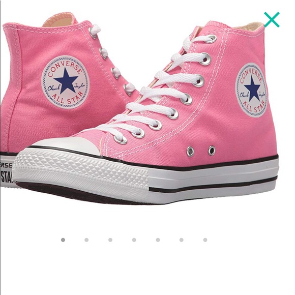 Converse Shoes - Pink Converse All Star Hi top Sneakers in Men’s 4